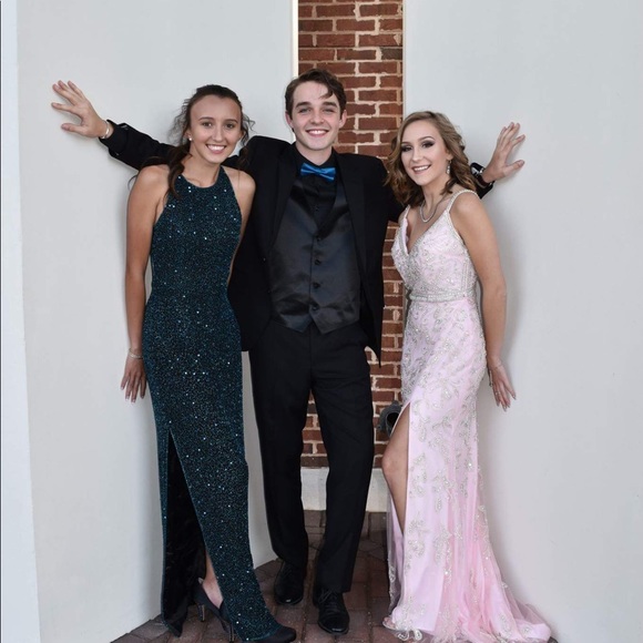 PINK SEQUIN PROM DRESS!! - Picture 1 of 3